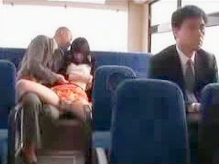 Japanese Schoolgirl's XXX Ride with Naughty Asian Man on Public Bus